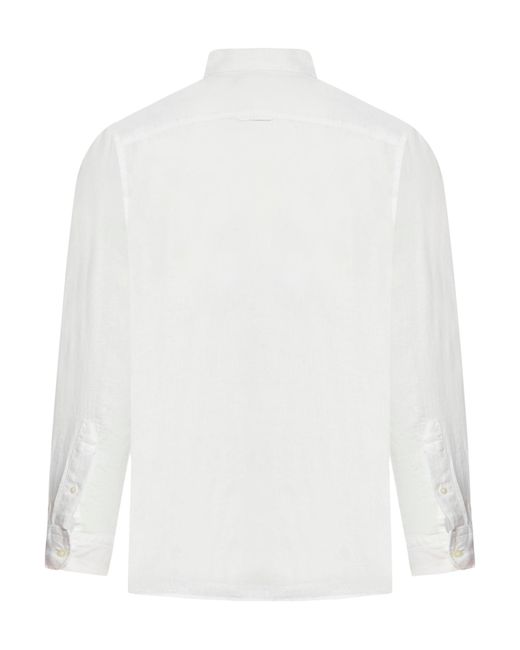 Camicia in lino di Woolrich in White da Uomo