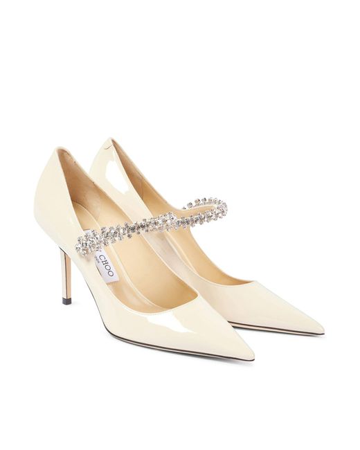 DÉcolletÉ bing pump 85 di Jimmy Choo in White