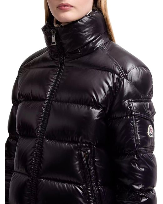 Moncler Black Maire Short Down Jacket With Hood