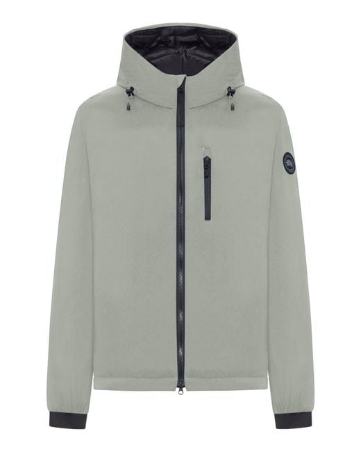 Canada Goose Gray Lodge Black Label Hooded Jacket for men
