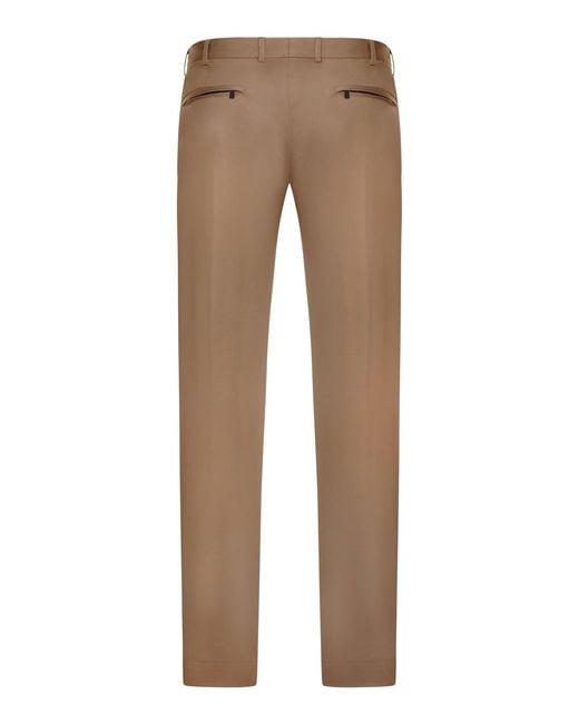 PT Torino Natural Tailored Cotton Blend Trousers for men