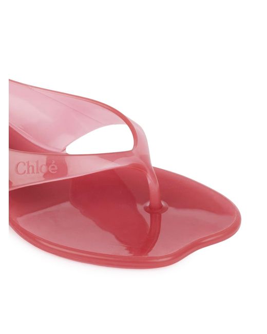 Chloé Pink Jelly Sandals
