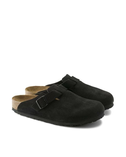 Birkenstock Black Boston Soft Footboard