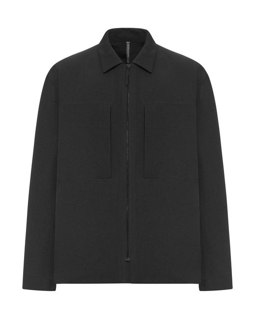 Veilance Black Overshirt Mionn Softshell for men