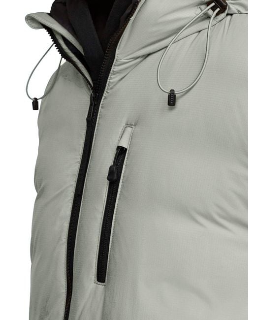 Canada Goose Gray Lodge Black Label Hooded Jacket for men