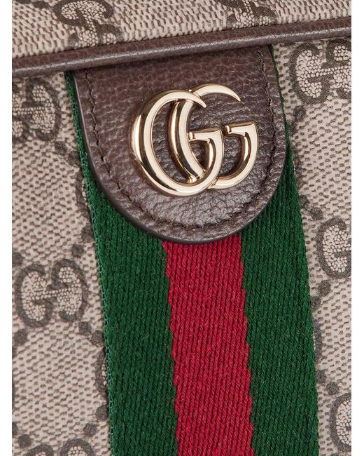 Gucci Brown Ophidia Camera Bag Small Size