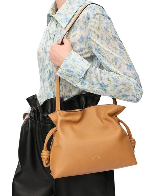 Loewe Brown Medium Flamenco Clutch