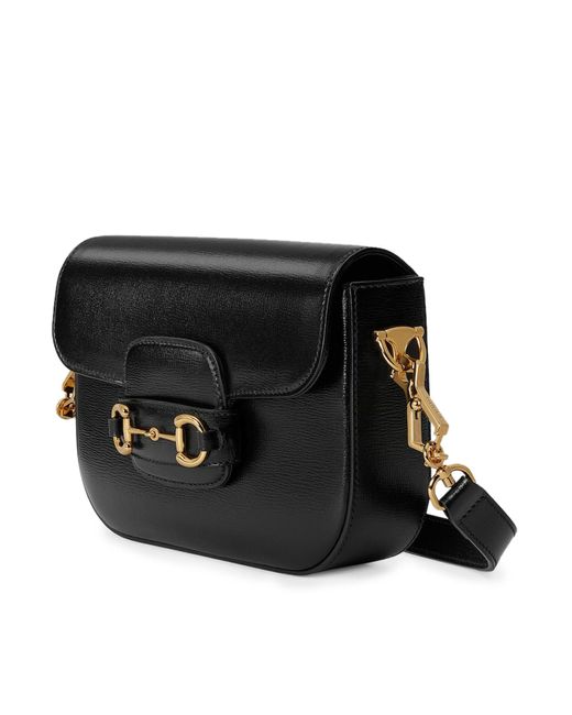 Mini borsa a spalla horsebit 1955 di Gucci in Black