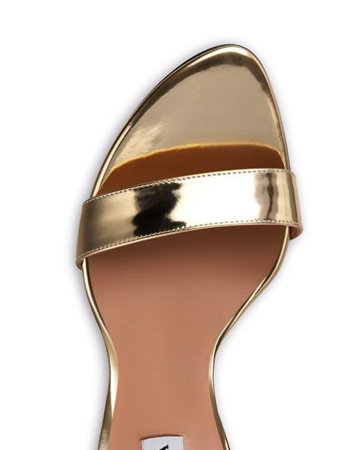 Alaïa Metallic Mirror-Effect Sandals