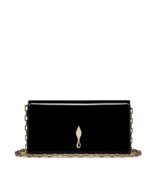 Christian Louboutin Black Bettina Patent Calfskin Clutch