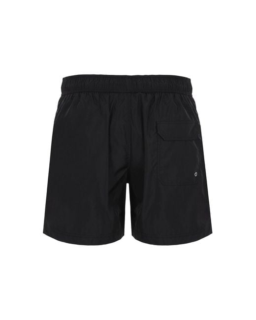 Palm Angels Black Swim Shorts Swimwear for men
