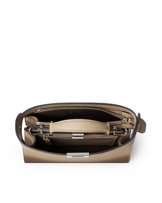 Fendi Brown Peekaboo Iseeu Small Leather Bag for men