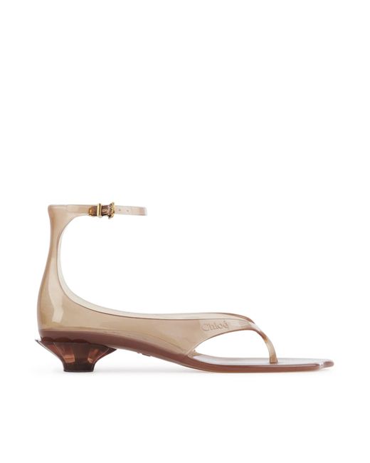 Chloé Natural Chloe Jelly Sandals