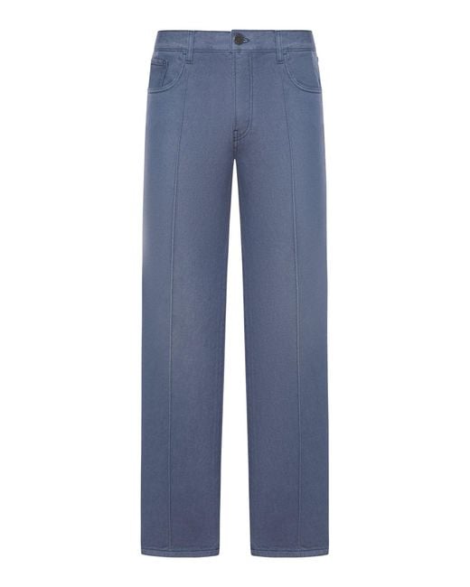 Prada Blue Five Pocket Jeans for men