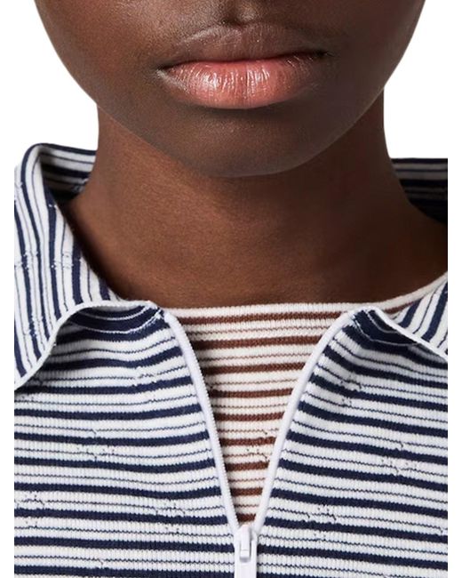Miu Miu Gray Cotton, Cashmere And Silk Polo Shirt