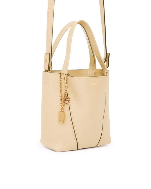 Chloé Natural Chloé Spin Small Tote Bag