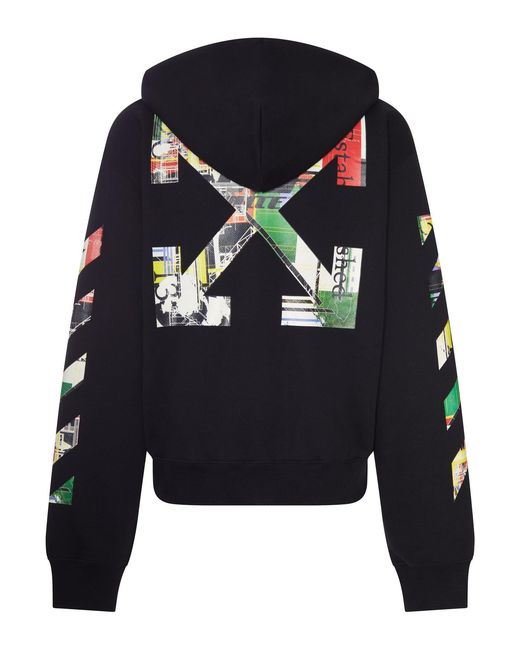 Off-White c/o Virgil Abloh Blue Industrial Arrow Zip-Up Hoodie for men