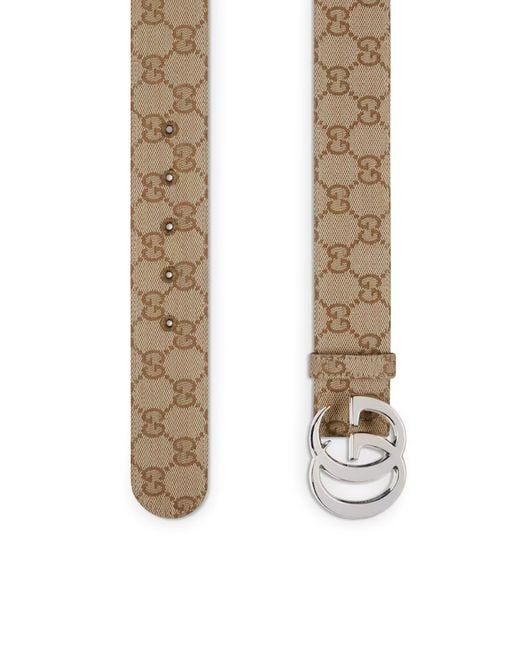 Gucci Brown Marmont Flat Belt for men