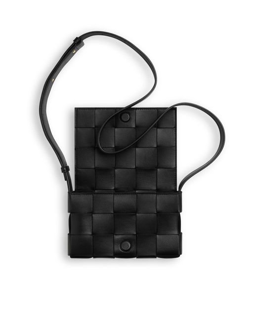 Cassette piccola di Bottega Veneta in Black