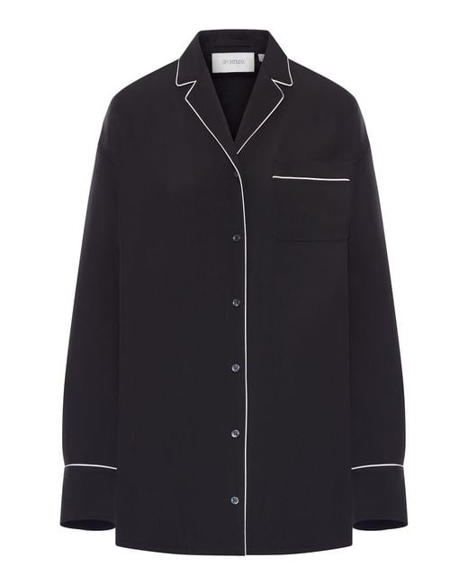 Sportmax Blue Satin Overshirt