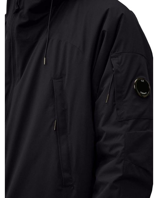 C P Company Blue Pro-tek Padded Hooded Jacket for men