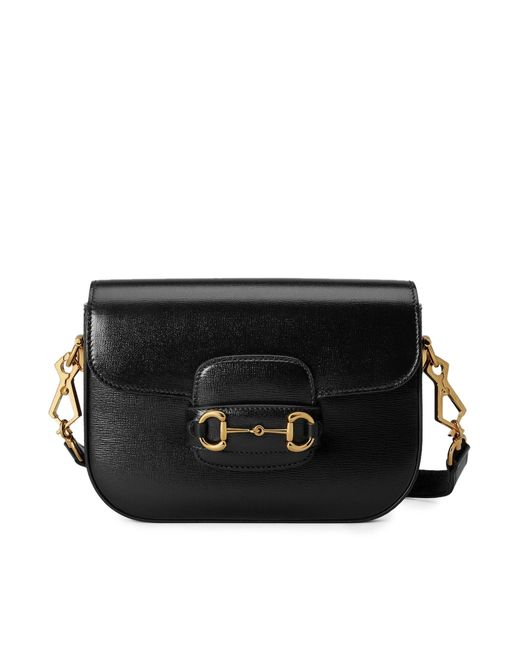 Mini borsa a spalla horsebit 1955 di Gucci in Black