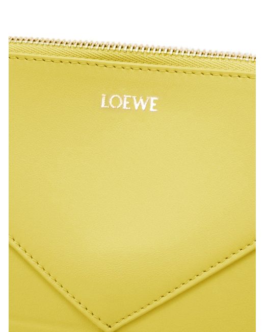 Loewe Yellow Puzzle Fold Pouch