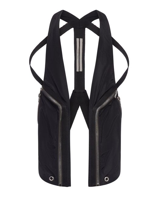 Rick Owens Bauhaus Temple Vest in Blue for Men | Lyst