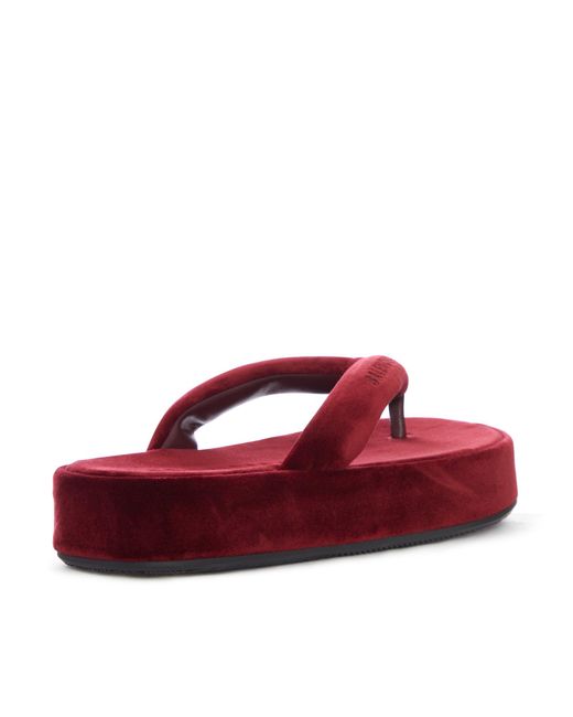 Balenciaga Red Jet Lag Flip Flops