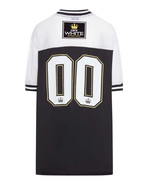 Off-White c/o Virgil Abloh Black Bling Football Dress