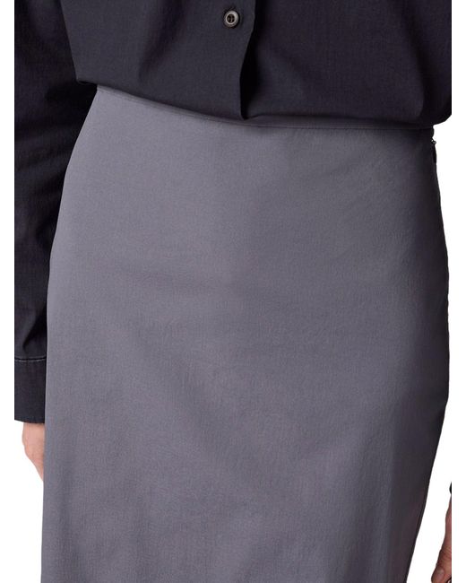 Gonna in popeline stretch di Miu Miu in Gray