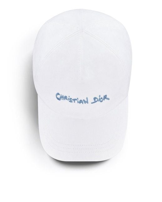 Dior Signature Cap in White for Men | Lyst