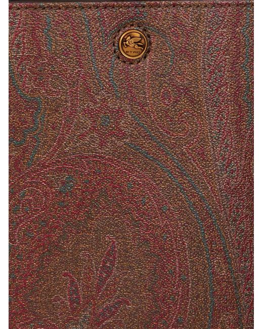 Etro Brown Essential Medium Paisley Shopping Bag
