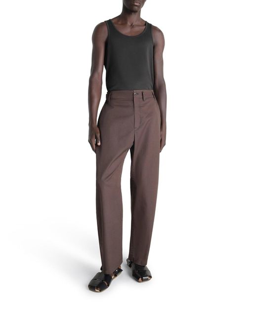 Lemaire Black Cotton Tank Top for men
