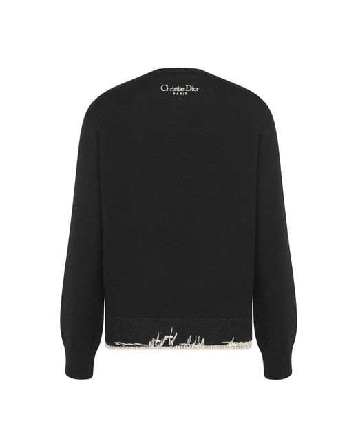 Dior Black Embroidered Sweater