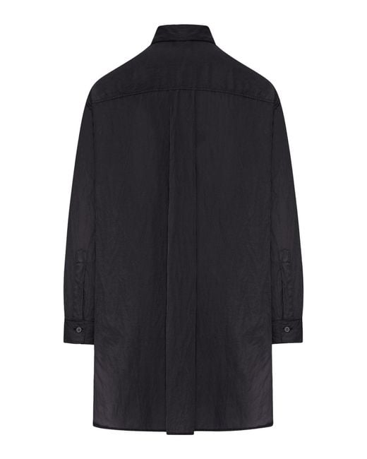 Transit Blue Oversized Linen Shirt