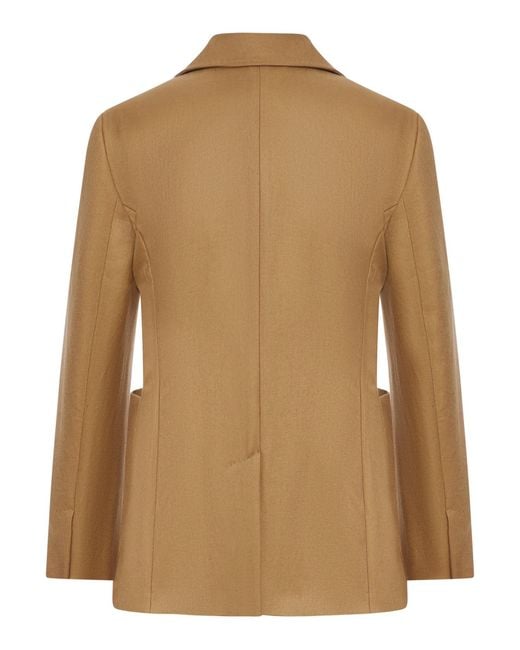 Max Mara Natural Single-Breasted Volonta Jacket