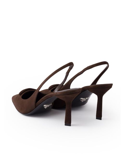 Prada Brown High Heel Shoes