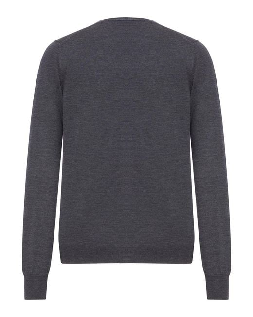 Nome G Blue Wool Cardigan for men