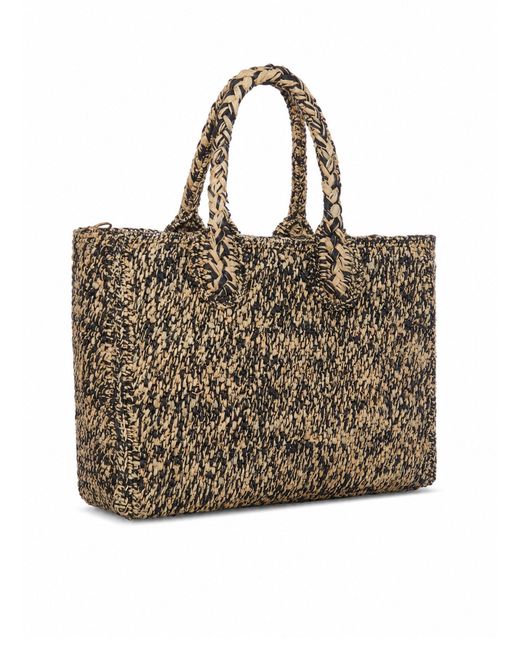 IBELIV Brown Rary Raffia Bag
