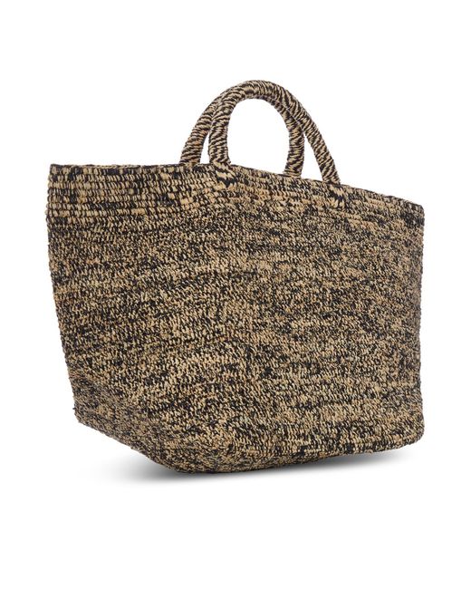 IBELIV Brown Vanilla Raffia Bag