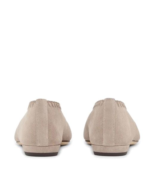 Giorgio Armani Multicolor Suede Ballerinas With Embroidery