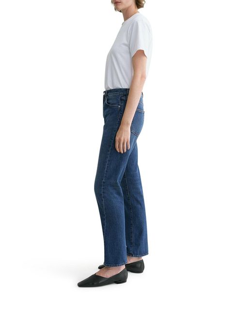 Totême Blue Twisted Seam Denim Worn