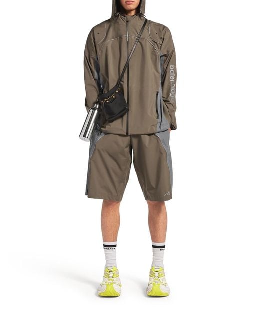 Balenciaga Gray Techwear Zip-Up Jacket for men