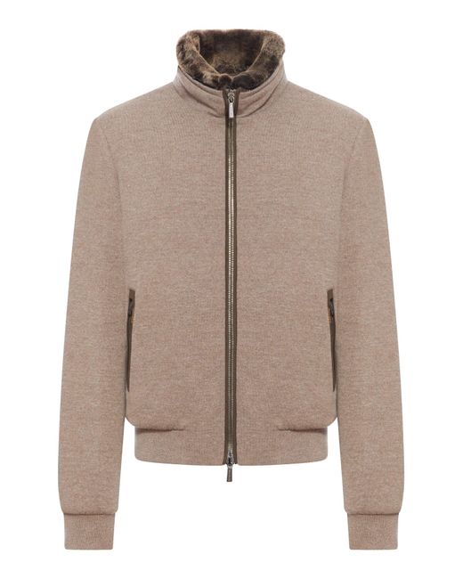 Bomber bellati di Moorer in Brown da Uomo