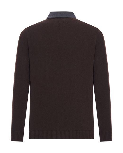 Roberto Collina Black Cotton Piquet Polo Shirt for men