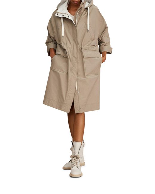 Brunello Cucinelli Natural Parka With Hood