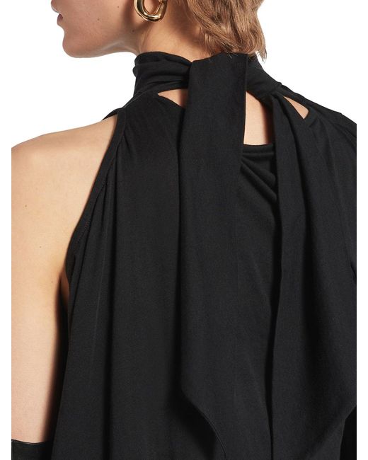 Balenciaga Black The Door Long Dress