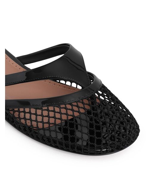 Alaïa Black Mule Flat Flip Flops