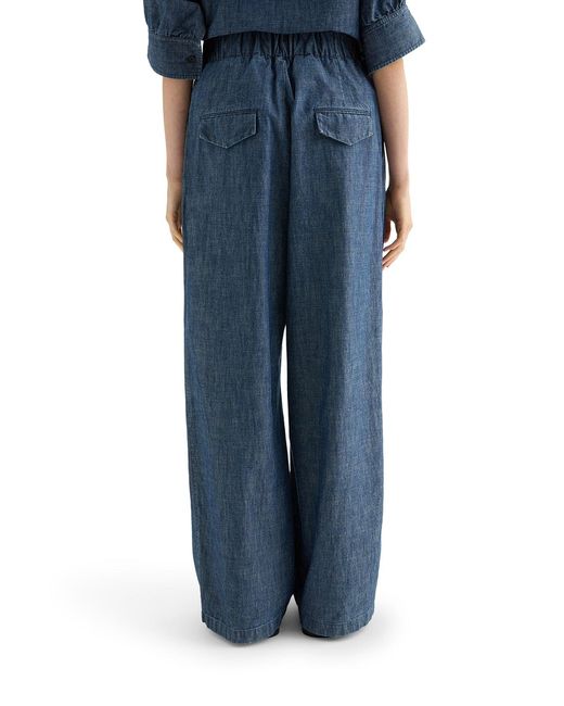 Jil Sander Blue Wide Leg Trousers